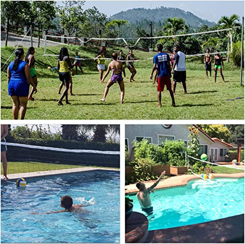 Foto von Larimuer Volleyballnetz Standard 9.5M x 1 M Volleyball Ersatznetz Tragbare & Faltbare Langlebiges Trainingsnetz für Pool,Beach, Strand Garten,Yard