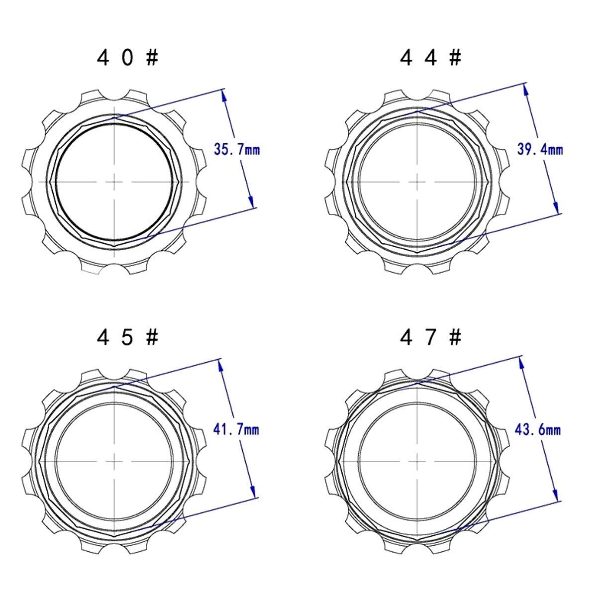 4 PAN Spezialöffner/Gehäuseöffner im Set - Uhrenwerkzeug zum Öffnen von Panerai Armbanduhren