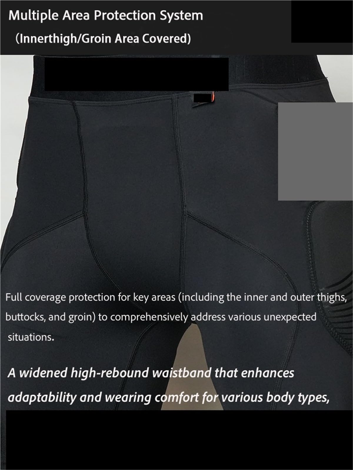 Ski Hüftprotektor Dicke Hüftprotektoren-Shorts mit 3D-Polsterung for Unisex, geeignet for Skateboard, Snowboard, Skifahren, MTB, BMX und Inlineskates