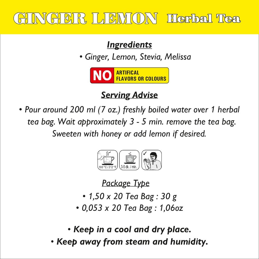 Miniatura 3 de Té de jengibre y limón de Tisan - 2 cajas en total 40 bolsas de té