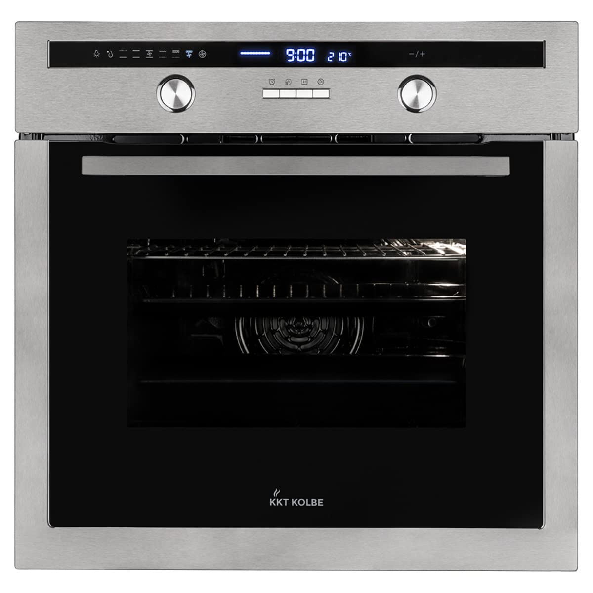 KKT KOLBE Autarkes Herdset 60cm Einbaubackofen EB8013ED Mikrowelle EBM4502ED Drehspieß Kerntemperaturfühler Grill Heißluft Teleskopauszüge Timer Wärmeschutzverglasung Edelstahl SET8013EBM