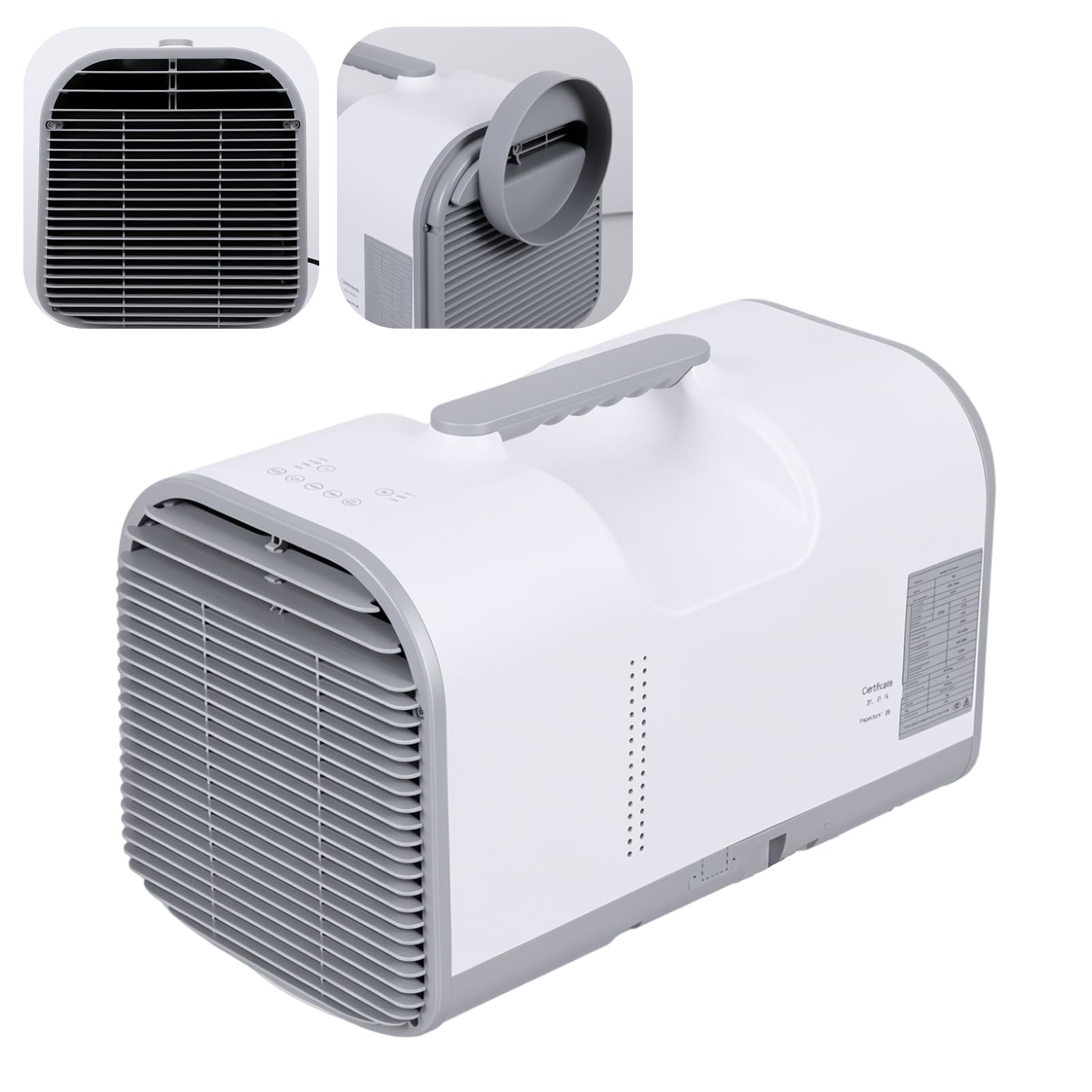 Condizionatore portatile 4000 BTU con compressore, ventola deumidificatore 4 in 1 per camper, telecomando e timer 24 ore, unità di raffreddamento rapido leggero 29 lb UE