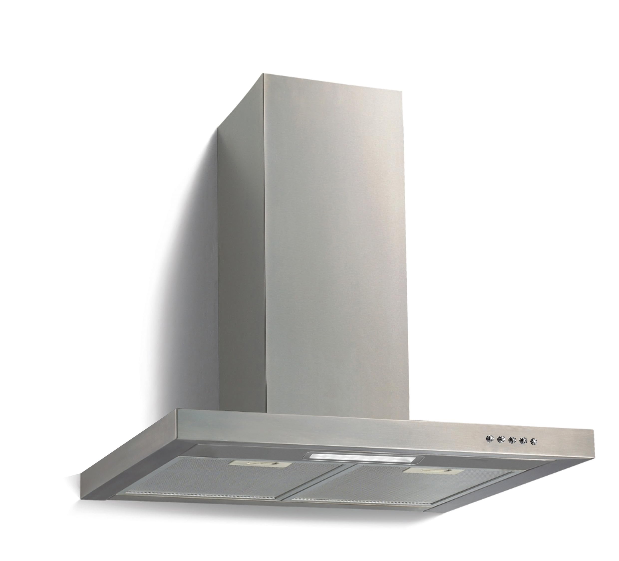 PKM 6004 W, cappa aspirante da parete, alloggiamento in acciaio inox, 60 cm, aria di scarico, 3 livelli di potenza, 69 dB, flusso d'aria 365 m³/h, illuminazione a LED