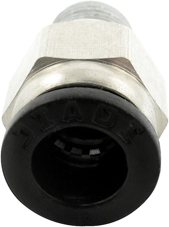 uxcell Pneumatic Fittings 8mm Tube to 1/8BSP Male Straight Connector 5 Pcs