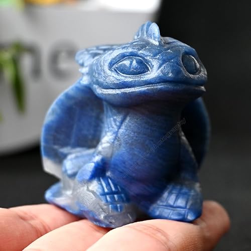 Miniatura 3 de Estatua de calavera sin dientes, cristales curativos y piedras de 2 pulgadas, esculturas de animales, esculturas de animales tallados a mano,