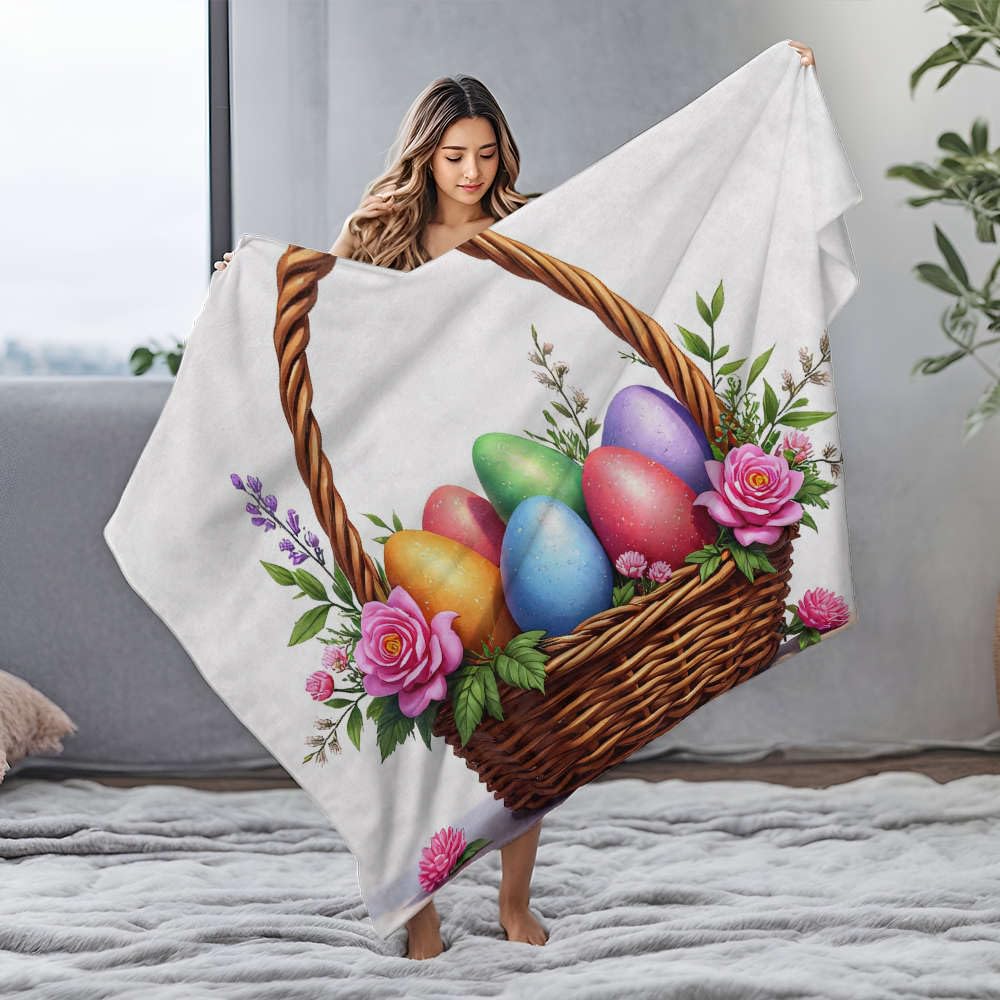 Couverture de lit de Pâques idéale pour réchauffer vos soirées cocooning sur le canapé