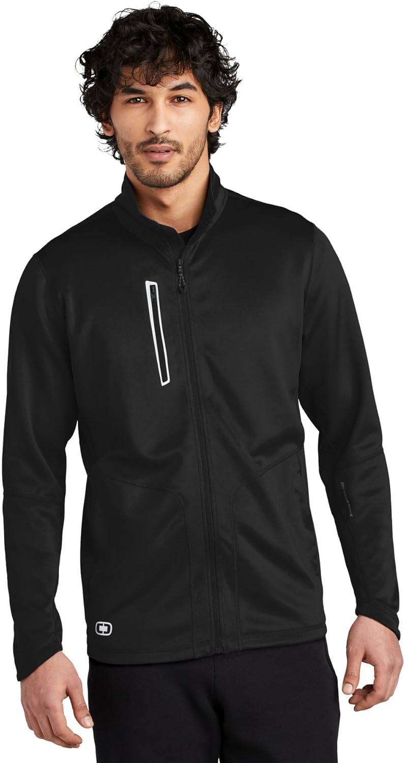 OGIO Unisex Fulcrum Full Zip | Zip Up Jacket for Men & Women, Casual Spring Jacket for Running, Travel & Golf