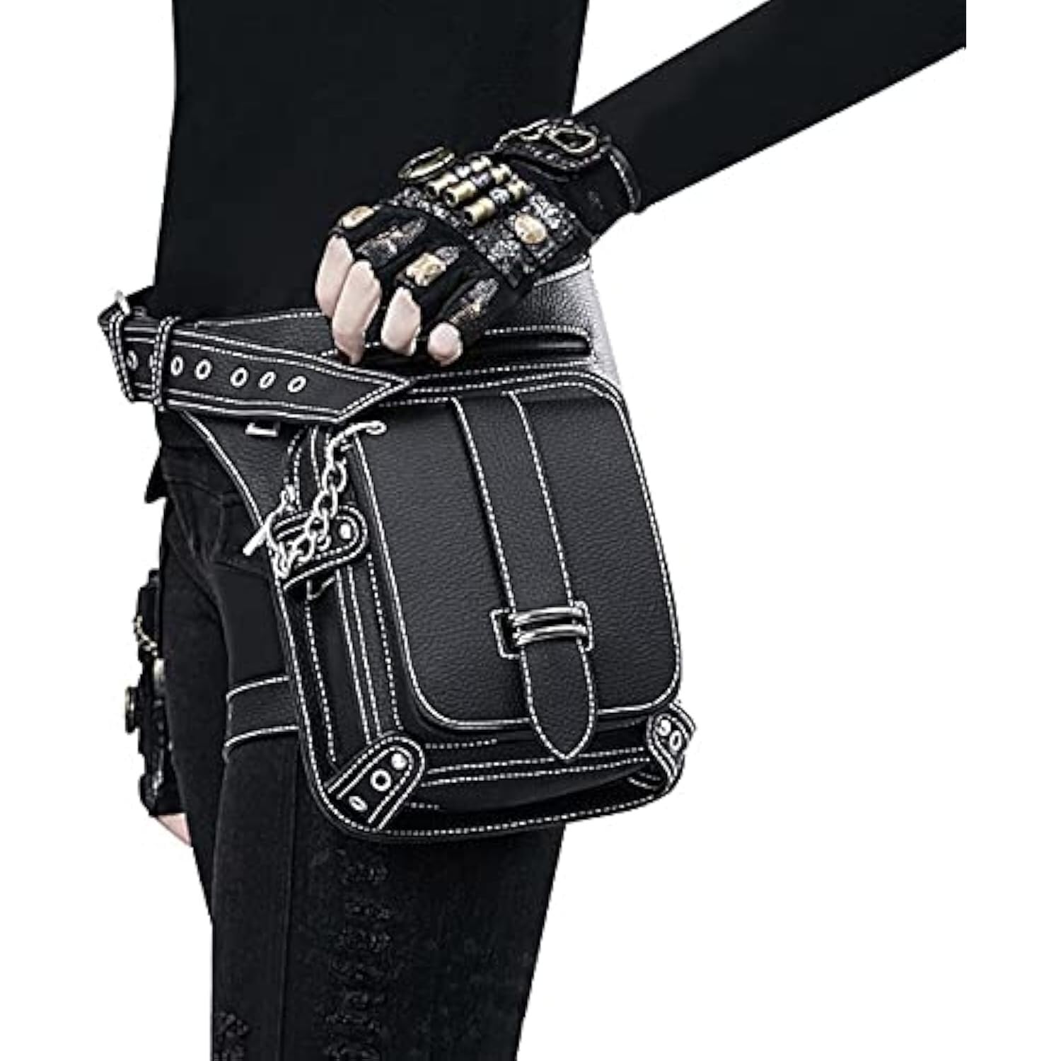 Pernera Moto Bolsa for Pierna, for Muslo, Riñonera for Mujer, Cartuchera for Motocicleta, Cinturón for Cadera, Funda De Cuero for Hombre, Cruzada