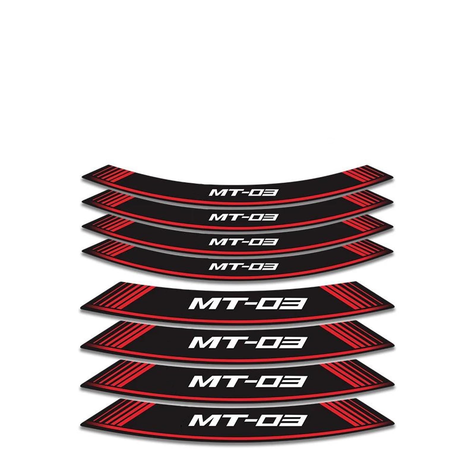 Stickers Motorcycle Stickers Reflective Wheel Rim for MT-03 MT03 MT 03(Style 4)