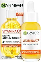 Garnier Siero Vitamina C Anti-Macchie, Illuminante, Rimpolpante, Arricchito con Vitamina C, Niacinamide e Acido Salicilico, Pelle Libera dalle Macchie Scure in Solo 6 Giorni, Incarnato Luminoso, 30 ml