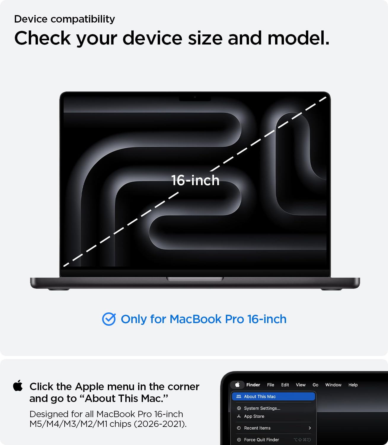 Spigen Urban Fit Hülle Kompatibel mit MacBook 16 Zoll M5 Pro / M5 Max (2026), M4 / M3 / M2 / M1 Pro/Max Serie (2024/23/21) - Schwarz