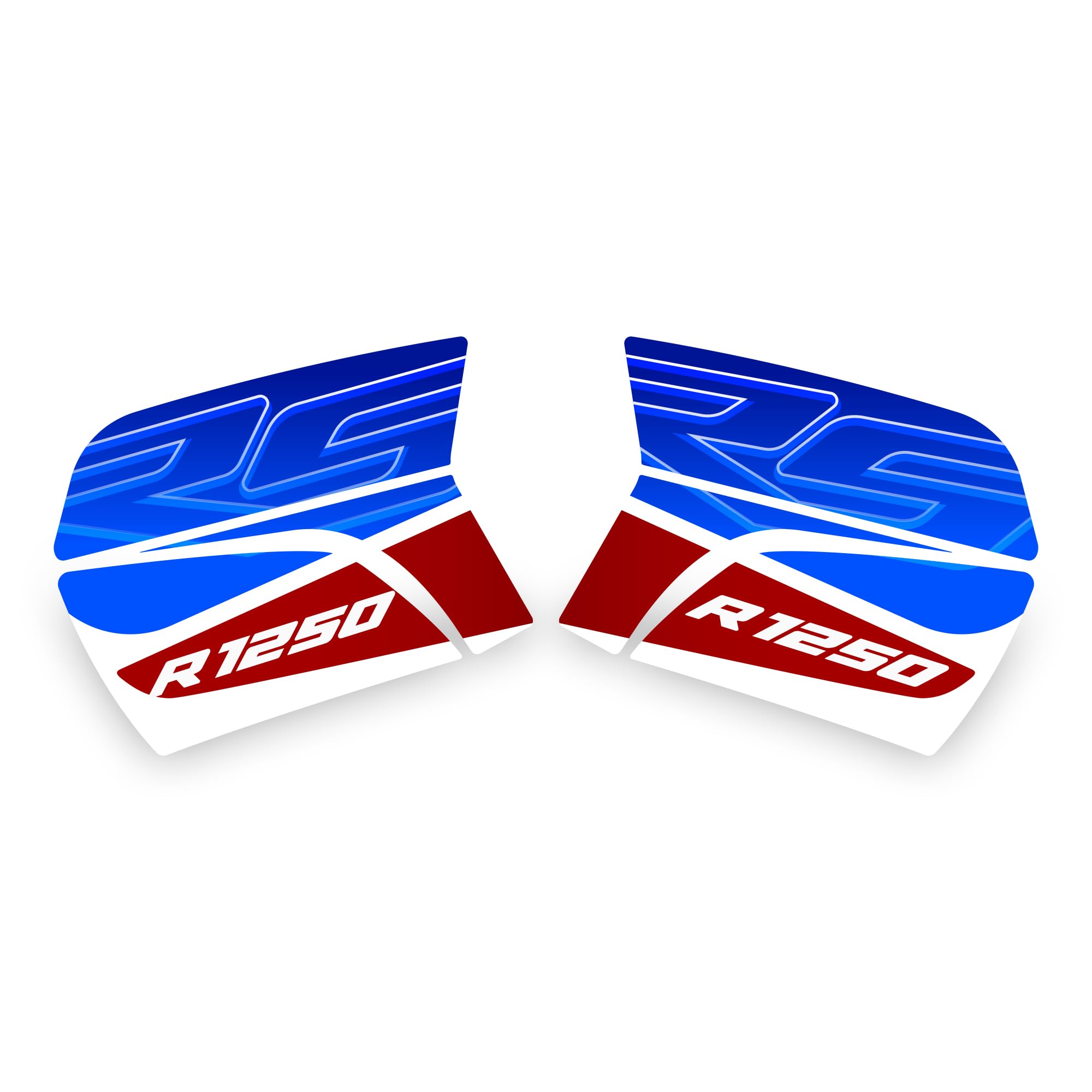 Aufkleber-Set für 2 Koffer, kompatibel mit BMW R 1250 RS 2022-2024 FM-VR1250RS-01 (Sport)