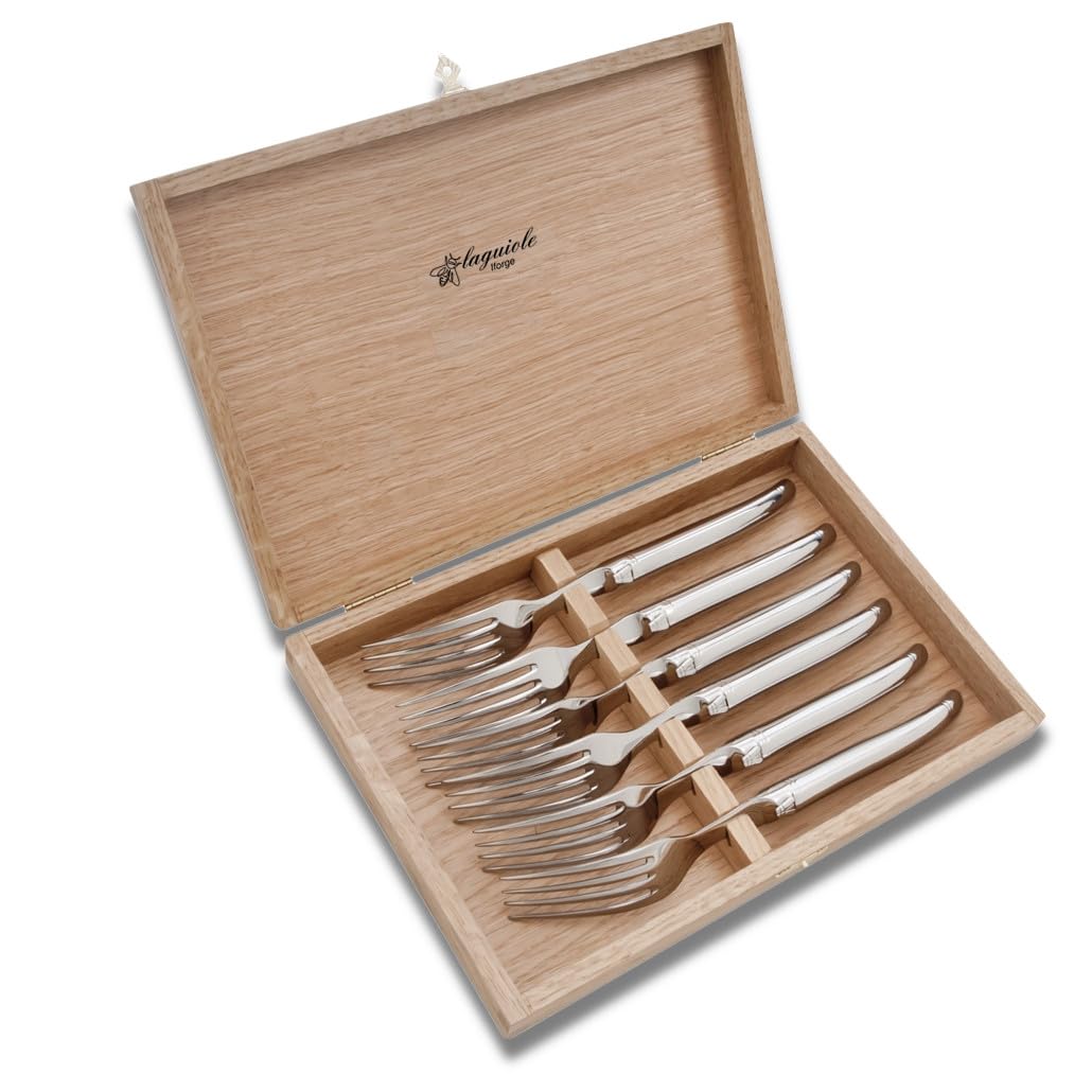 Coffret de 6 fourchettes laguiole entièrement forgé brillante