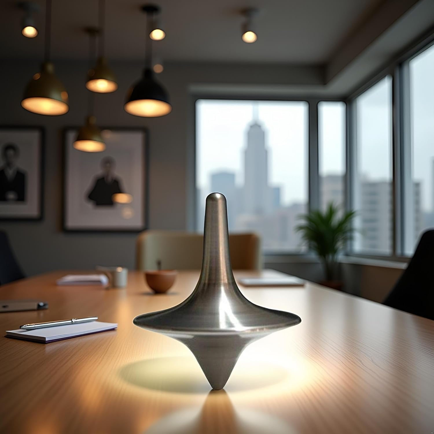 Spinning Tops, Portable Precision Metal Spinner Top Premium Exquisite Perfect Balance Desktop Gyro Vintage Totem - Image 4