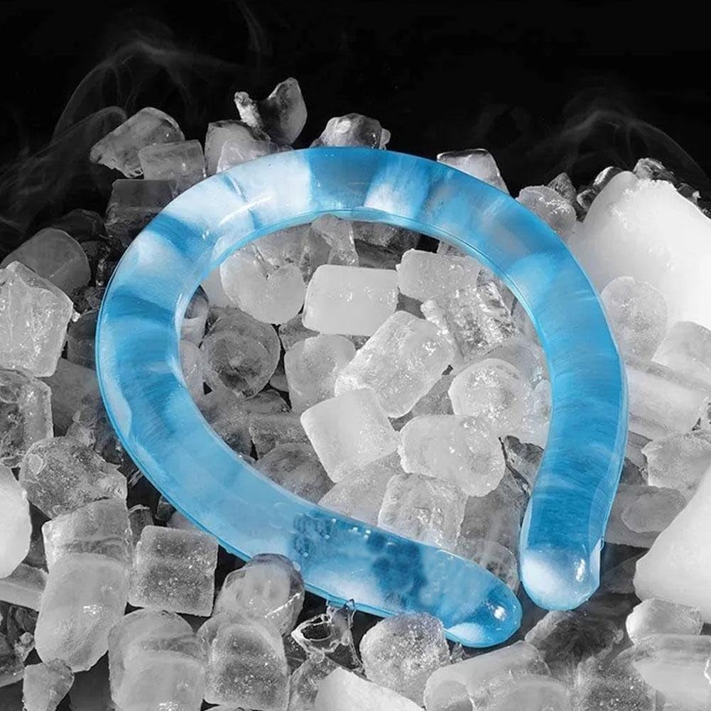 MISBAHCooling Neck Tube Icy Cool Freeze Neck Cooler Band Reusable Summer Outdoor Sports Running Cycling Cold Collar Ice Cushion Chill (1 PCS Random color)