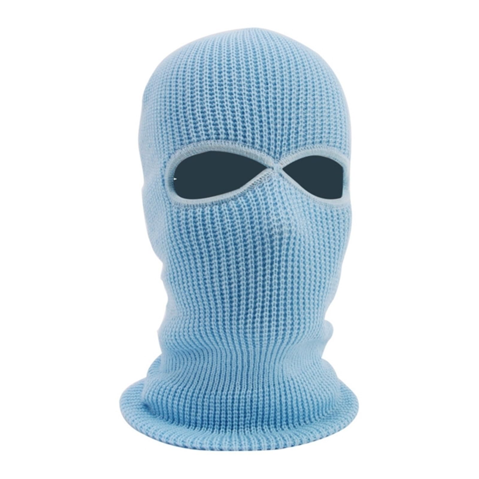 2 Piezas de Gorro Punto Dos Agujeros for Cubrir Toda la Cara, Capucha for esquí, Ciclismo, máscara cálida Invierno para Esquí Ciclismo