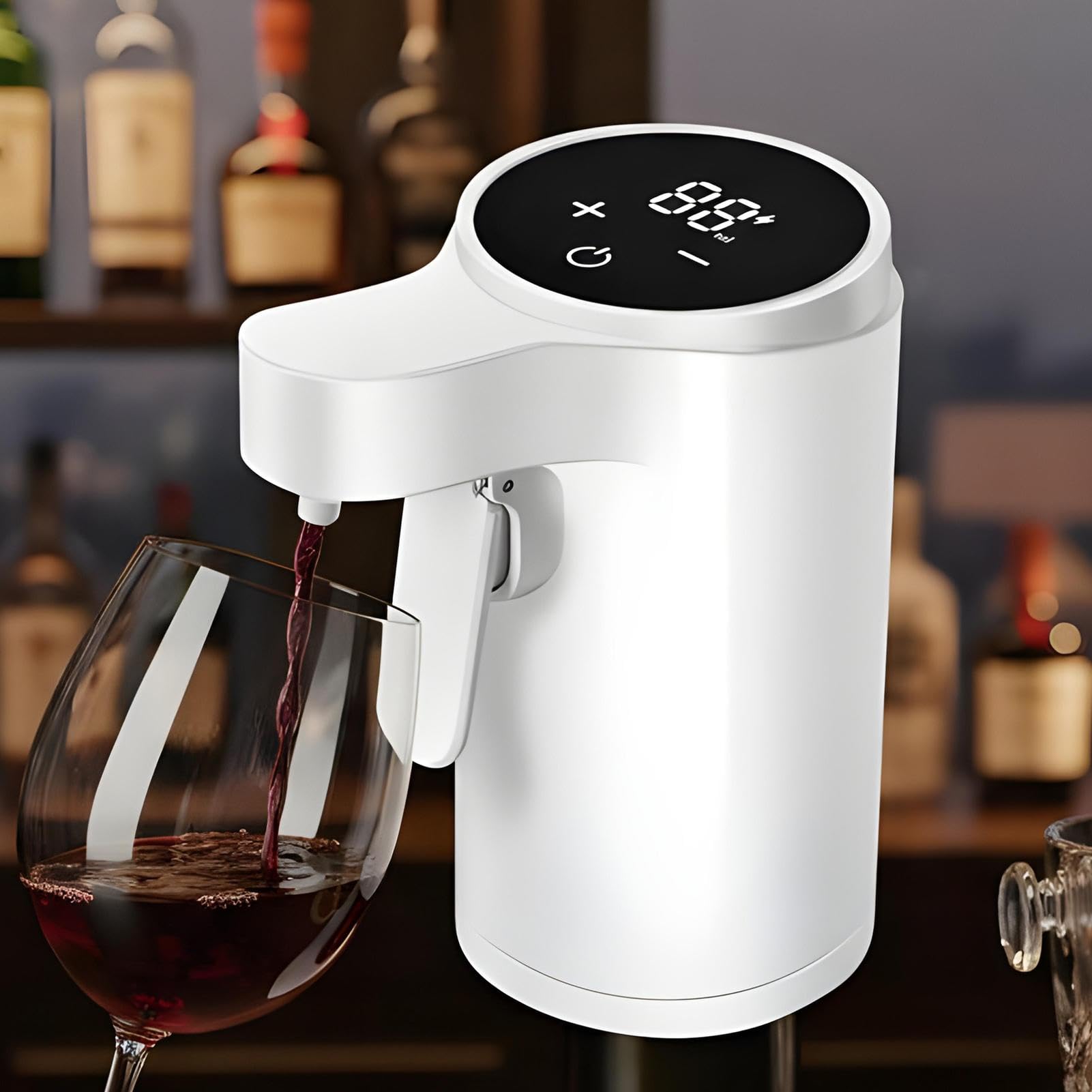 Générique Aérateur Et Verseur pour Vin Rechargeable 4 Modes Écran Tactile