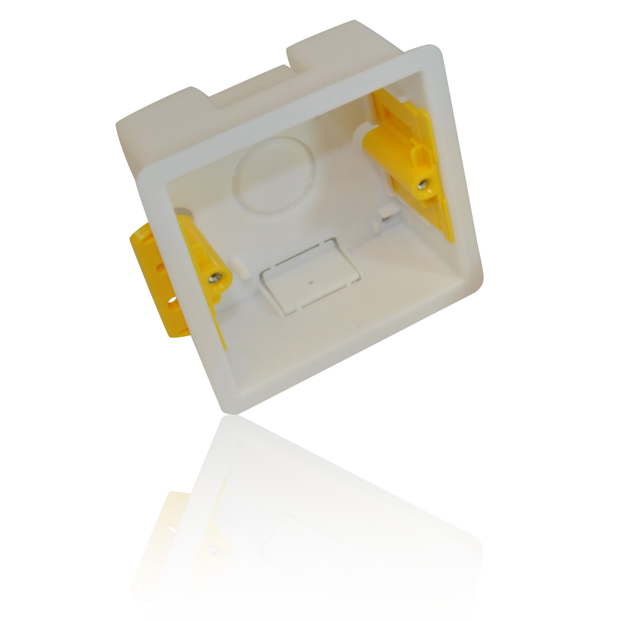 CDL Micro Single Dry Lining Back Box/ Pattress Box 35mm 1 Gang, White