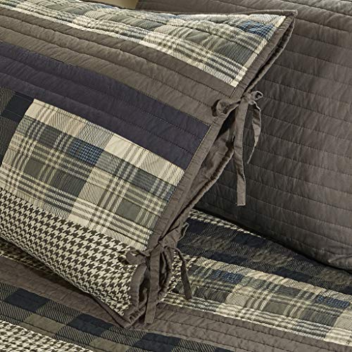Colcha de algodón Woolrich textil premium acolchado en tono tostado sofisticado 6
