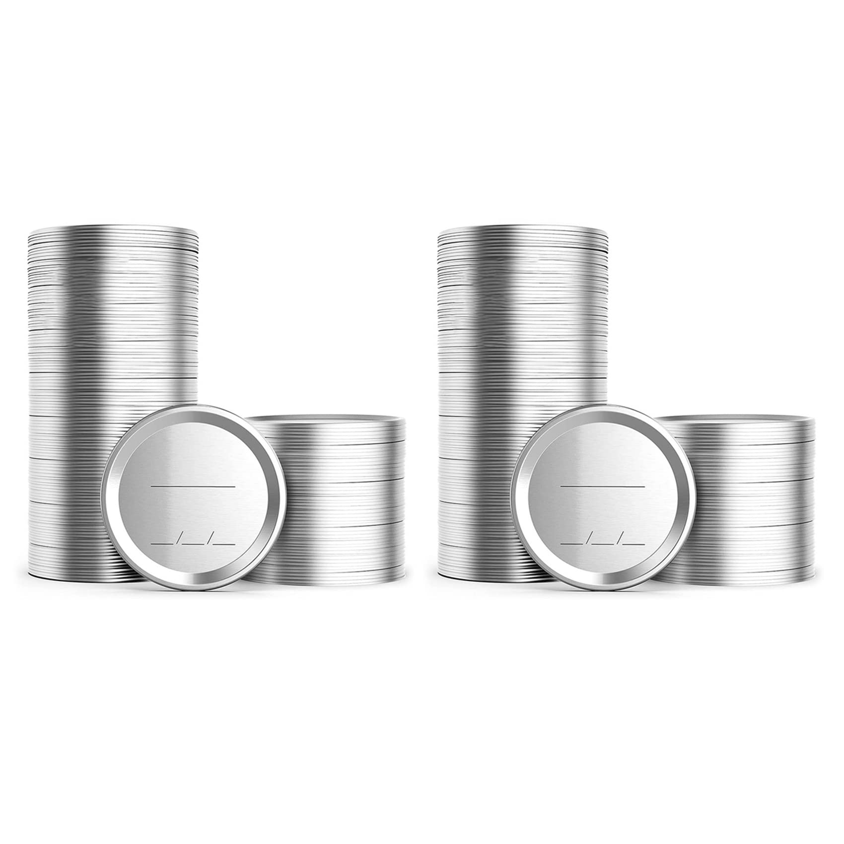 Hndhbfgrt 200Pcs 70mm Regular Mouth Canning Lids for Ball,Jars Split -Type Metal Jar Lids for Canning,for Regular Mouth Jars