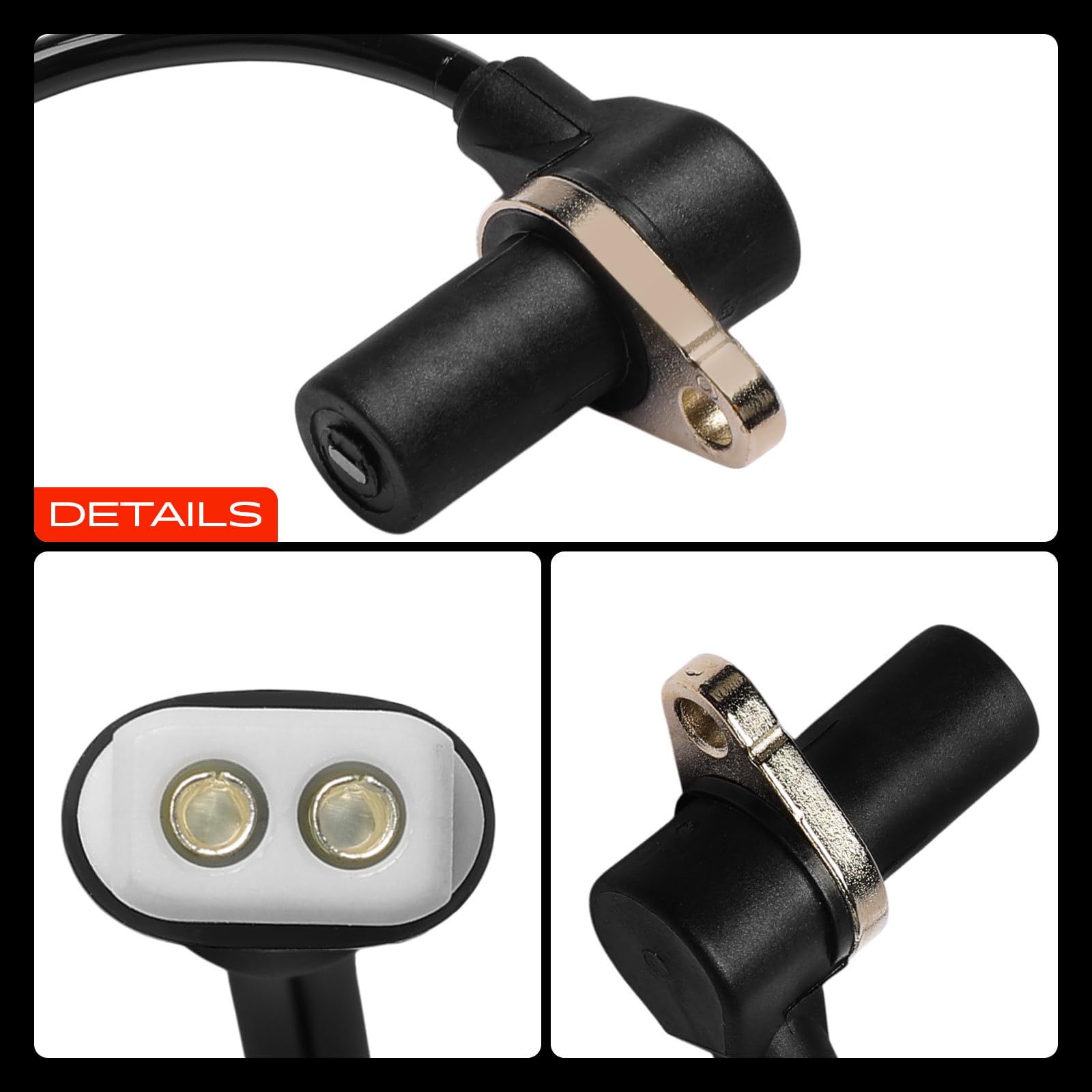 Frankberg 2x Sensore Velocità Ruota Sensore ABS Anteriore SinistrooDiritto Compatibile con 911 993 3.6L 3.8L 1993-1997 911 Cabriolet 993 3.6L 3.8L 1994-1997 911 Targa 993 Replace# 99360640500