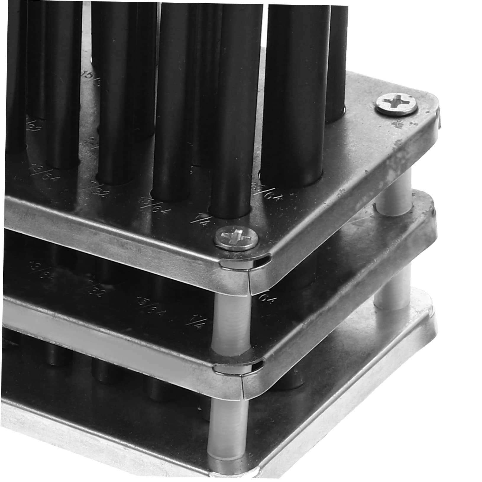 Juego de Punzones Cilíndricos 28 Piezas de Acero Negro para Metal | Base Antideslizante, Corte Mecánico, Kit de 1 Set, Formato Profesional para Taller