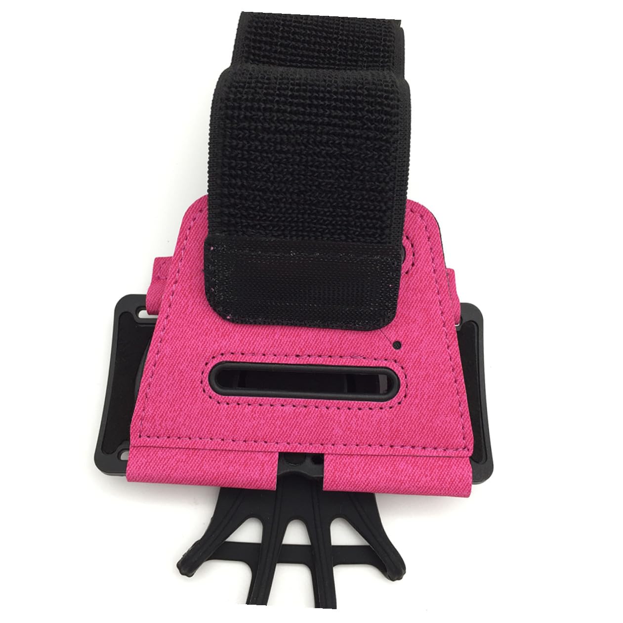 2 Pezzi Supporto per Braccio Cellulare Rotazione 180° Rosa, Cinturino Regolabile per Corsa e Sport All’Aperto, Porta Cellulare Foro Cuffie e Ricarica, Fascia Braccio Running