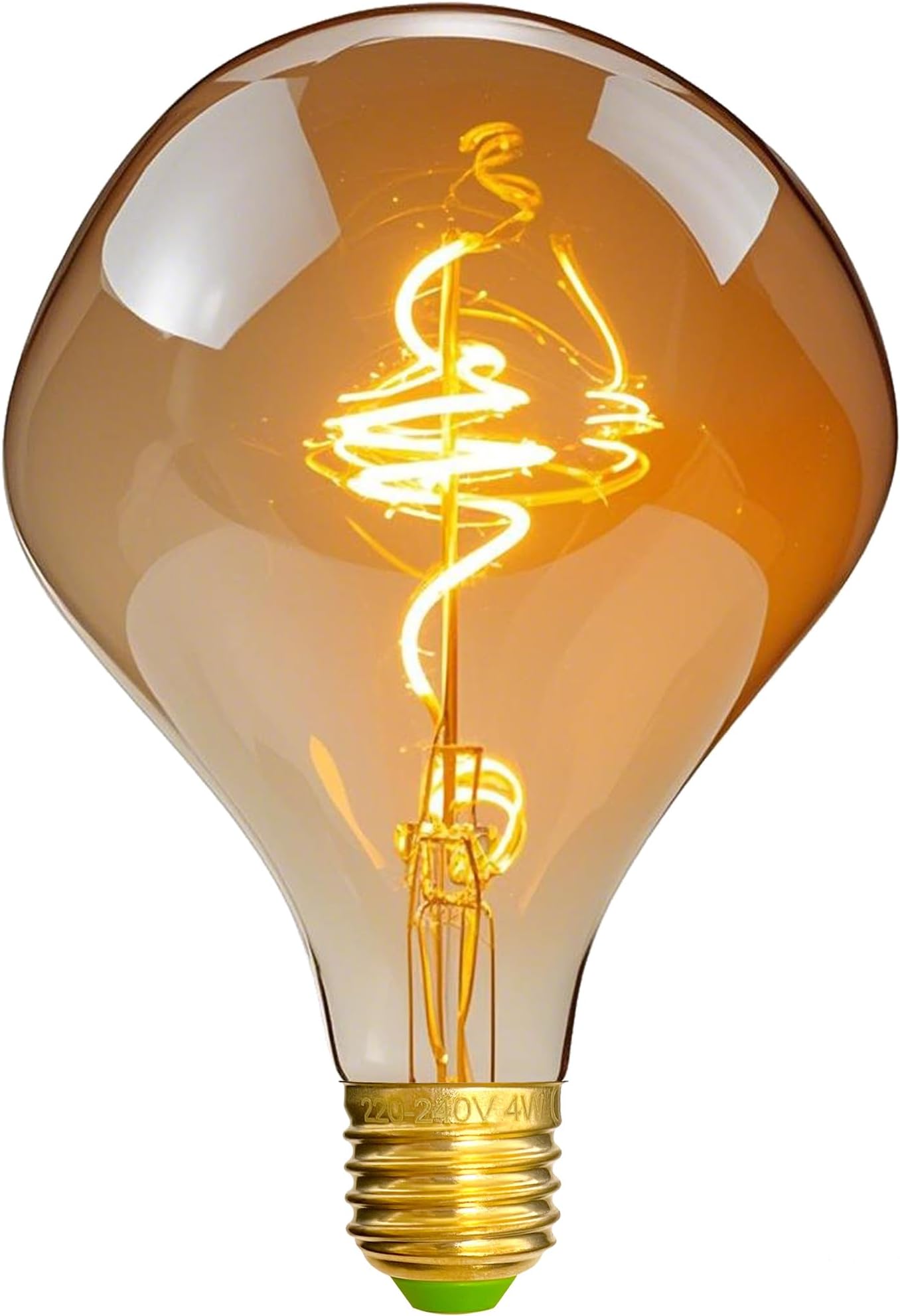 Vintage LED Bulbs 4W Dimmable Irregular Shaped 220/240V Edison Screw E27 Base Specialty Decorative Antique Light Bulb (Alien)
