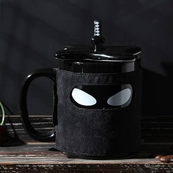 Amazon.co.jp: EKUEE クリエイティブ忍者マグ ブラックマスク