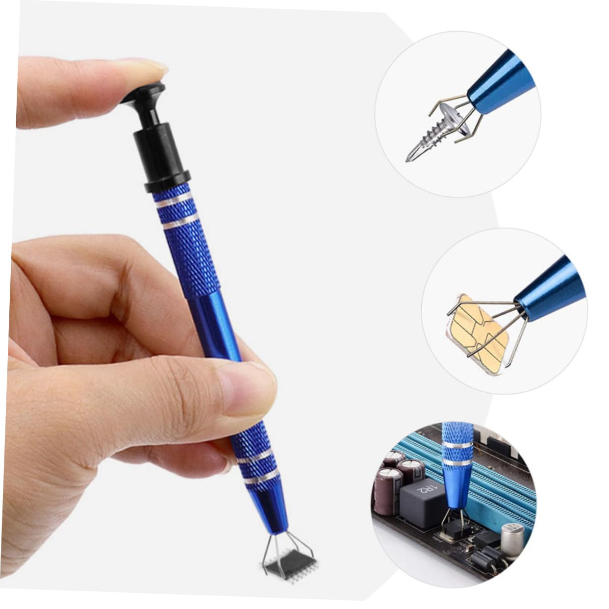 jojofuny Estrattore Ic Strumento di Componenti Elettrici e Viti Piccole Afferratore Regolabile per Riparazione in Ambienti Ristretti