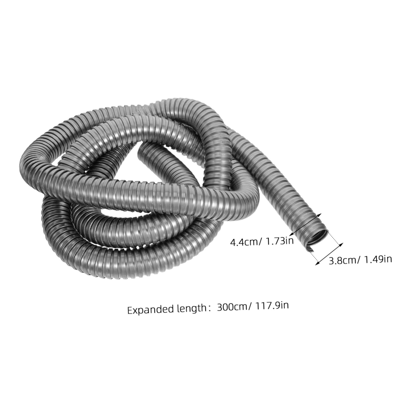 STOBAZA Tubo Corrugato in Acciaio Inossidabile 304 Flessibile per Cablaggio Elettrico, Protezione Robusta del Cavo Installazione Efficiente, per Impianti di Illuminazione Paesaggistica