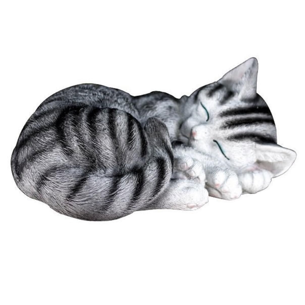 Statue de chat en résine commémorative de jardin aux finitions soignées