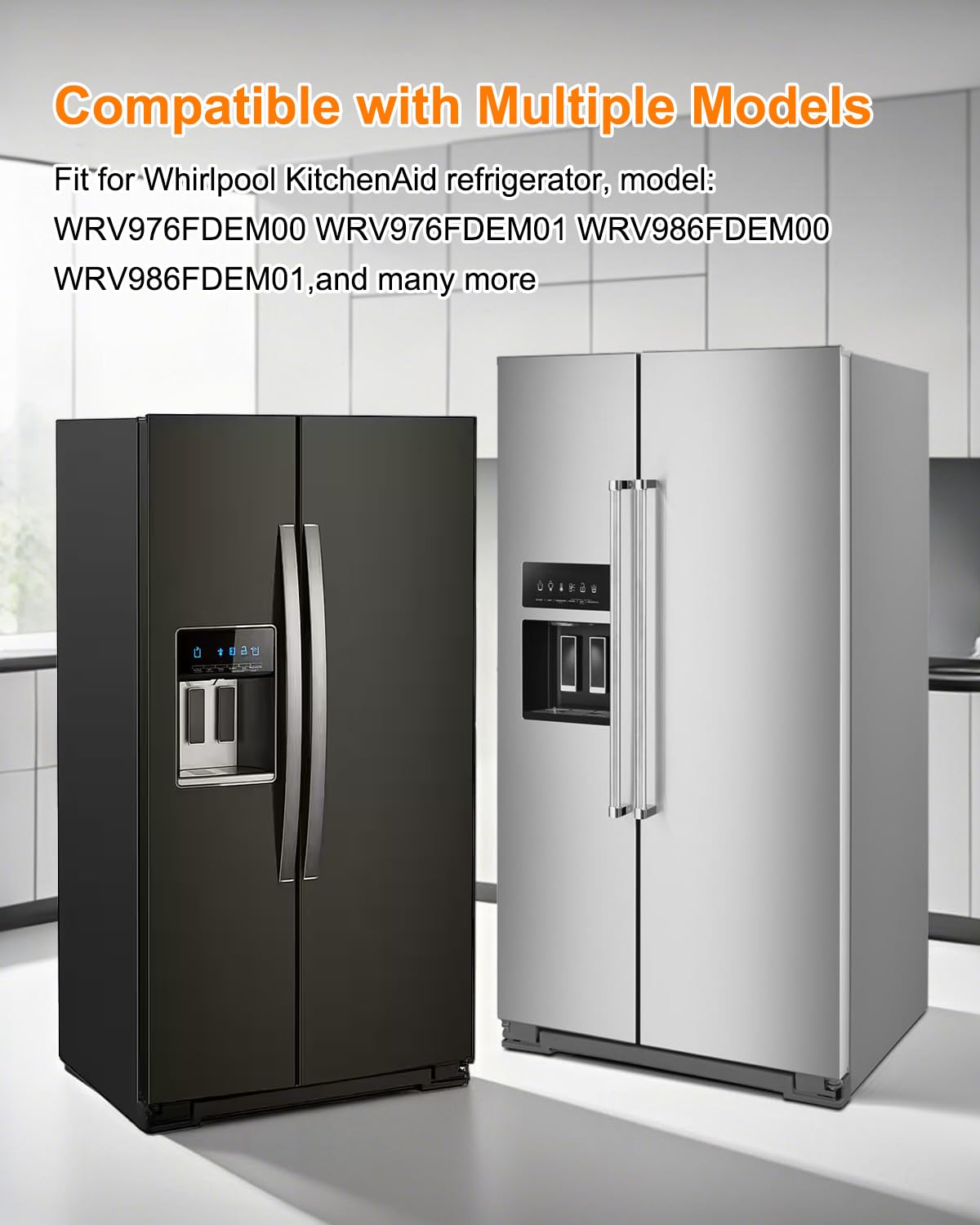 W11109595 - Compatible With Whirlpool, KitchenAid, Maytag Fridges Refrigerator Evaporator Fan Motor - View #11