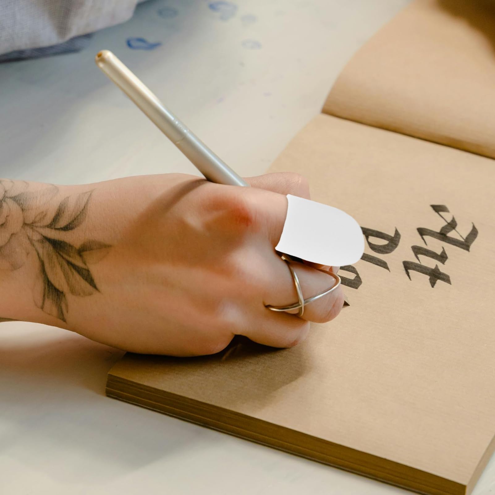 ERINGOGO 5 Pairs Silicone Finger Protectors Wear Resistant Joint Covers for Typing Painting Gardening and More Durable Breathable Finger Protection Accessories