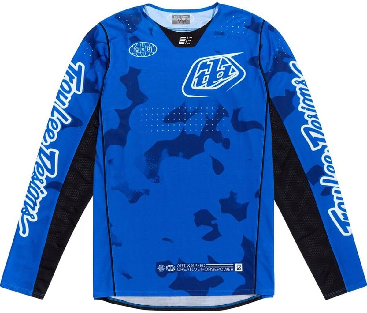 Troy Lee Designs - Youth GP PRO Jersey; BLOTTED Bright Blue XS