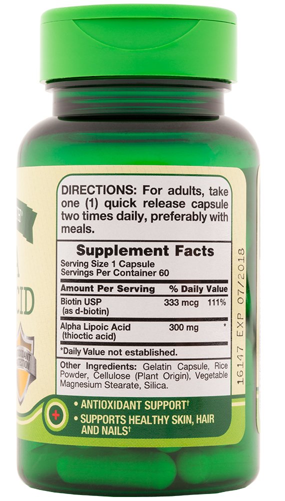 Spring Valley Acetyl LCarnitine HCl And Alpha Lipoic Acid, 51 OFF