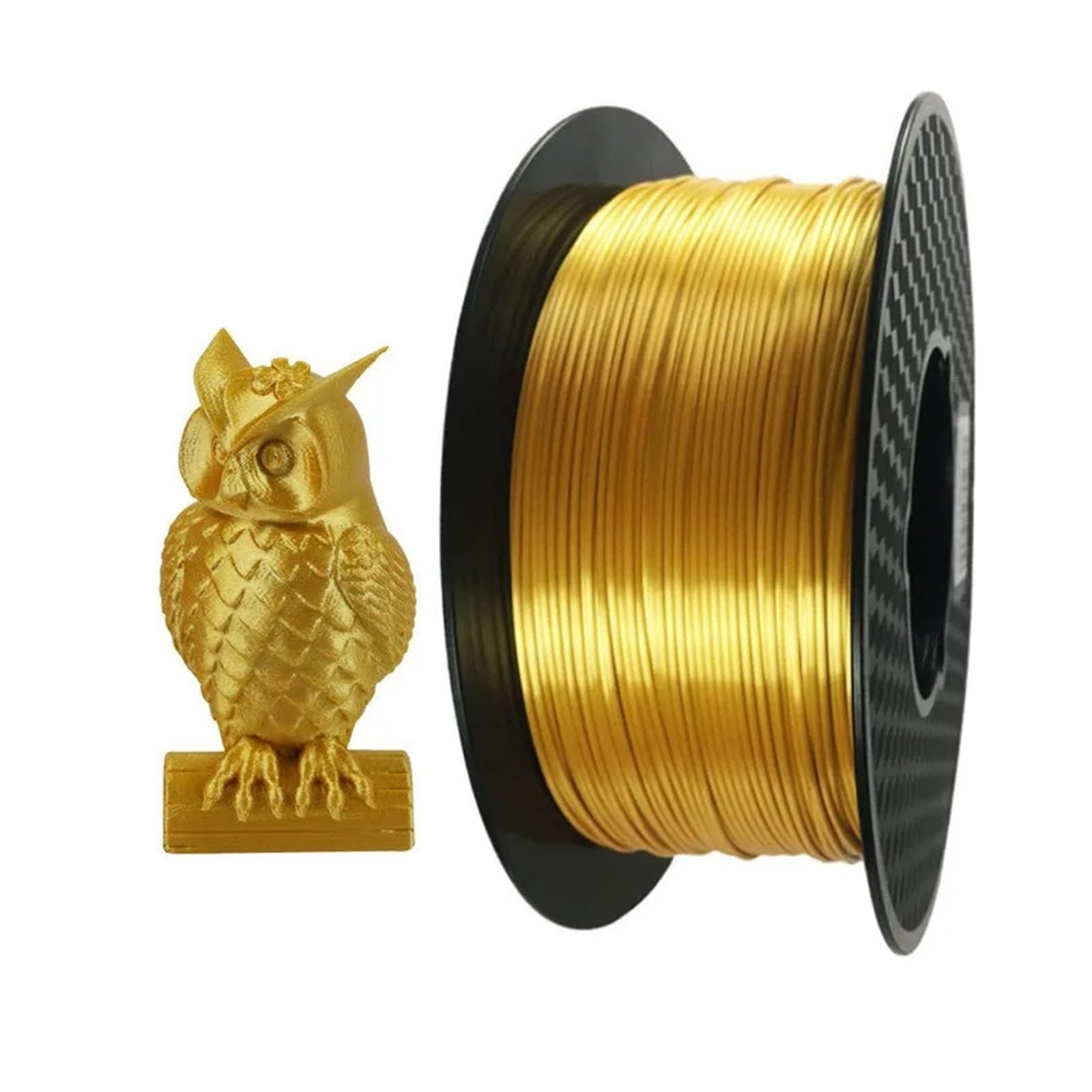 3D-Druckerfilament, 3D-Drucker 1,75 mm PLA-Filament, Seidenroségold, 250 g/500 g/1 kg, glänzendes metallisches Gefühl, 3D-Druckmaterial, seidig Druckfilament(Rose gold 500g)