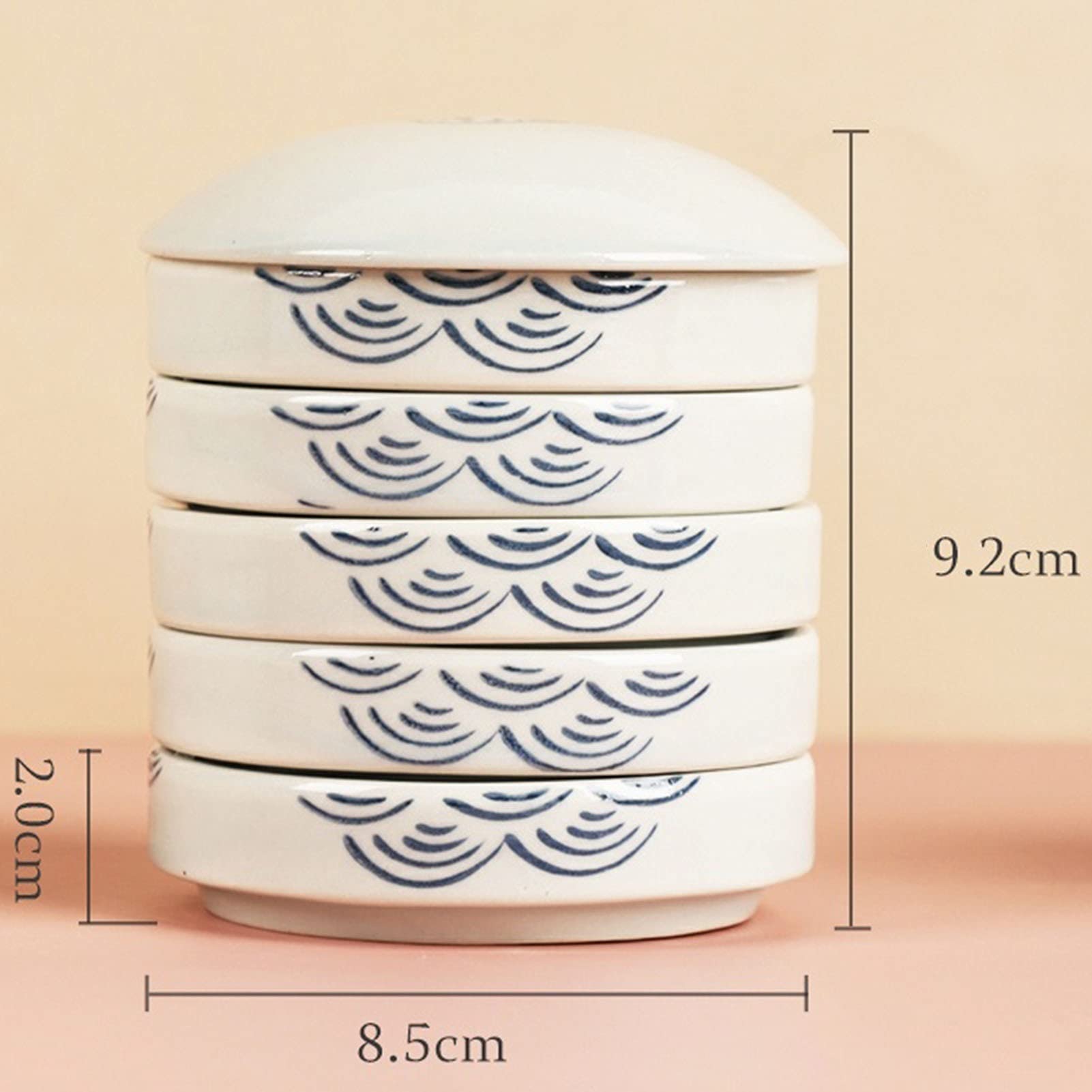 5-warstwowa paleta do mieszania farb Glazed Porcelain
