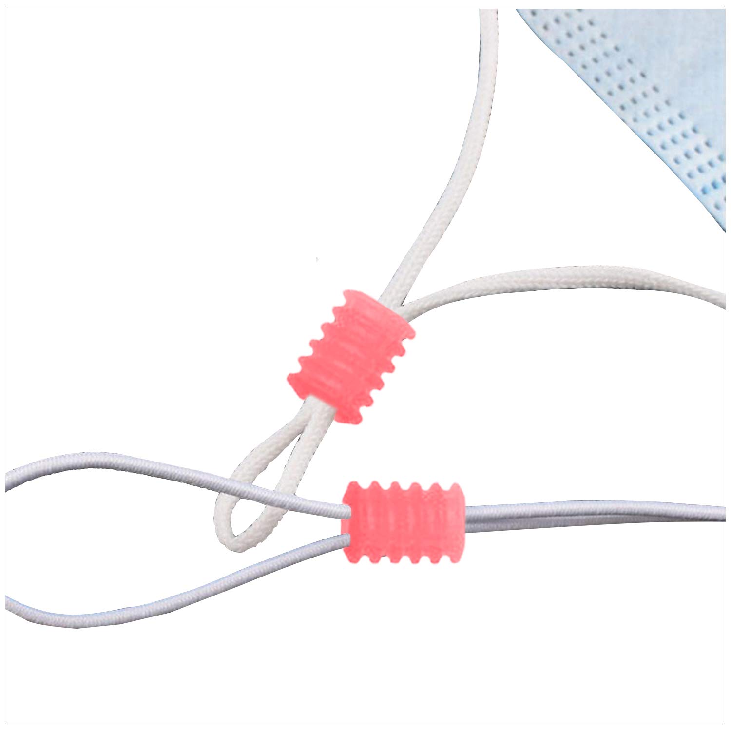 Fermacavi Silicone Regolabile 9x6.5mm - 10 Pezzi Marrone Per Lacci E Cordini