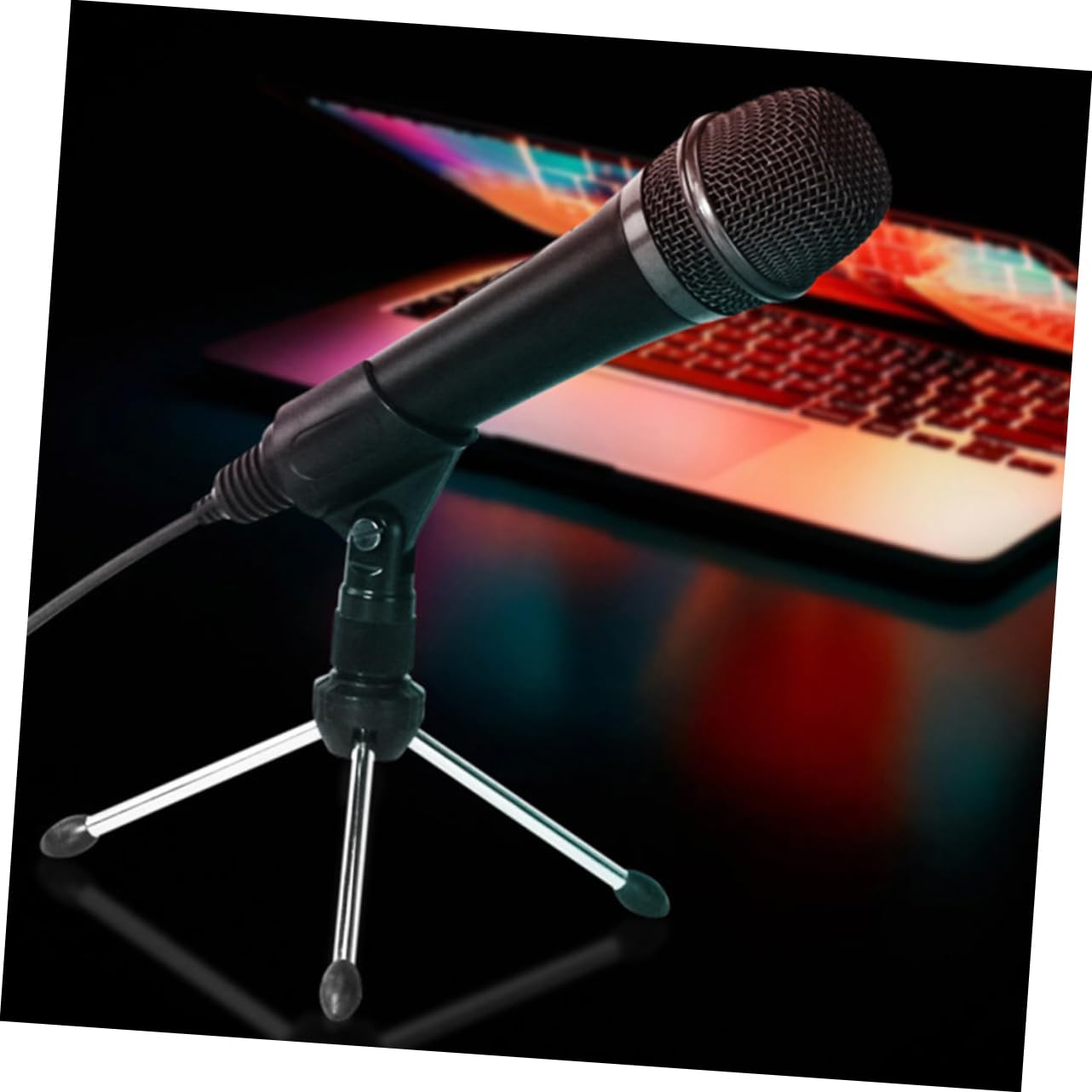 BESPORTBLE Microfono Condensatore Materiale Abs e Metallo Cattura Vocale Accurata USB Cavo per Streaming e Conferenze per Performance Sul Palco e Trasmissioni Radio