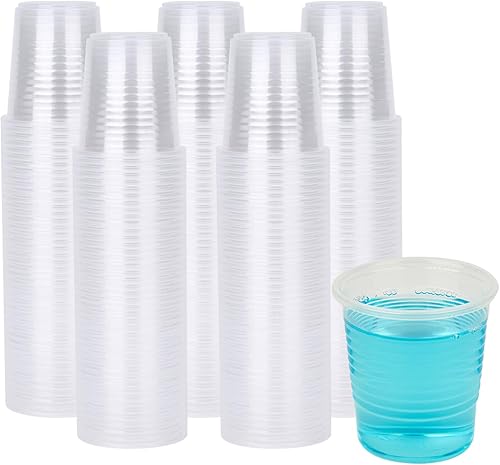 Miniatura 7 de RACETOP Paquete de 500 vasos de plástico desechables de 9 onzas, vasos de plástico transparente, a granel, transparentes para bodas, Acción de