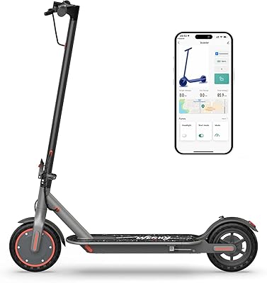 Electric Scooter with Dual Suspension, 10"/8.5" Solid Tire, 500W/350W Powerful Motor & 19/22 MPH Top Speed, 28/25/22/16 Miles Long Range, Folding E Scooter with Dual Braking for Teens and Adults
