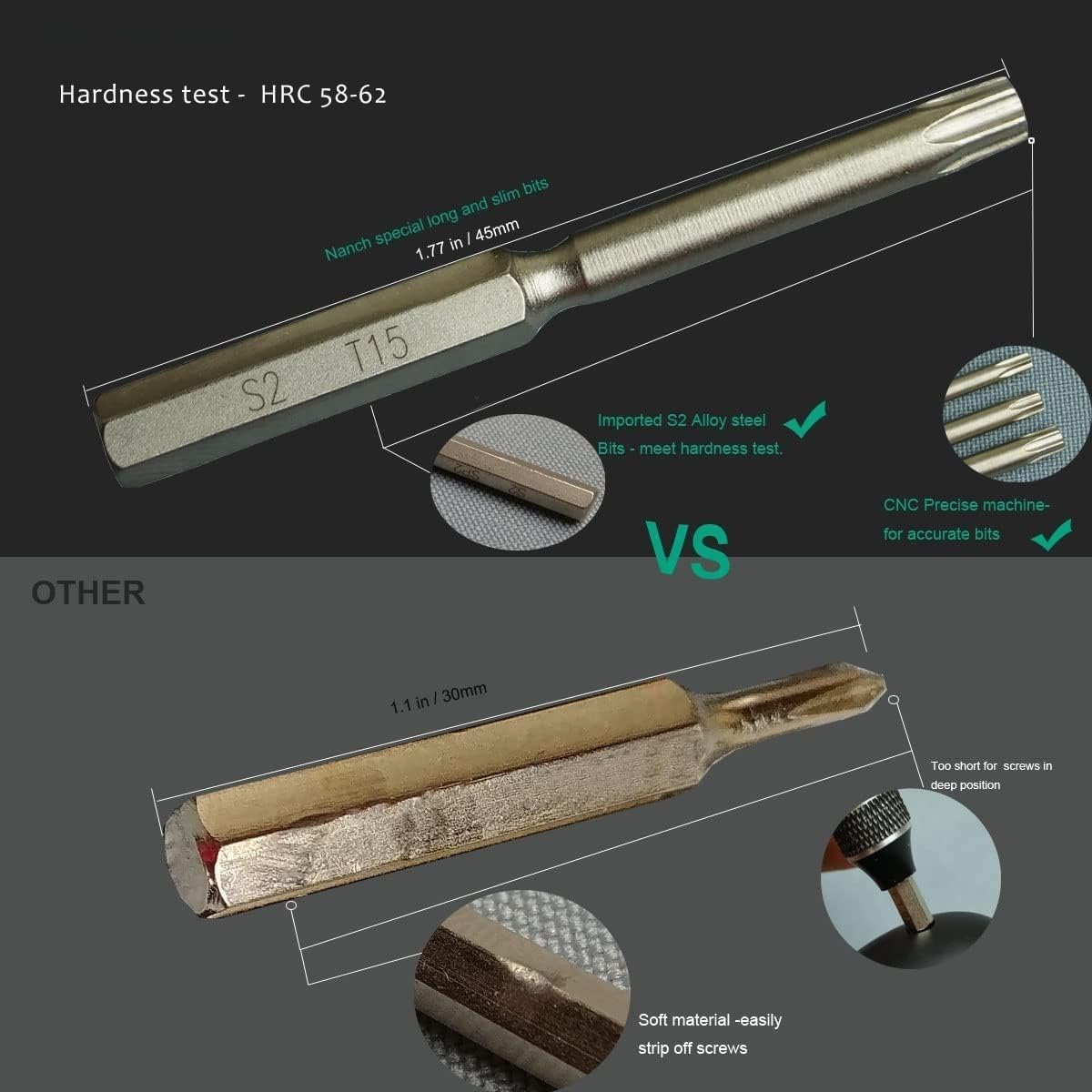 Precision Tools - Juego de destornilladores de precisión para reparación de teléfonos inteligentes, electrónicos, portátiles y otros dispositivos (23 piezas)