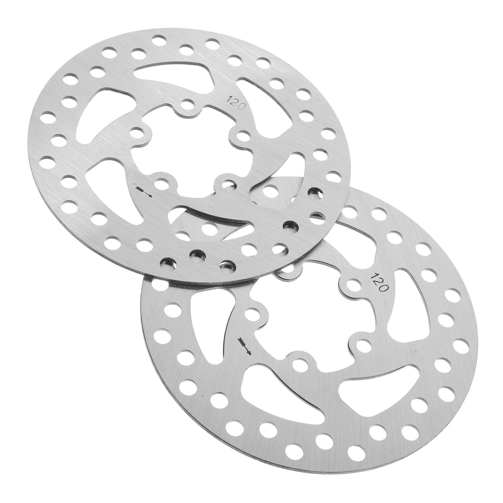 GAROZATION 2Pcs Brake Rotor for Electric Scooter and Mountain Bike Universal Replacement Brake Disc for Enhanced Stopping Power