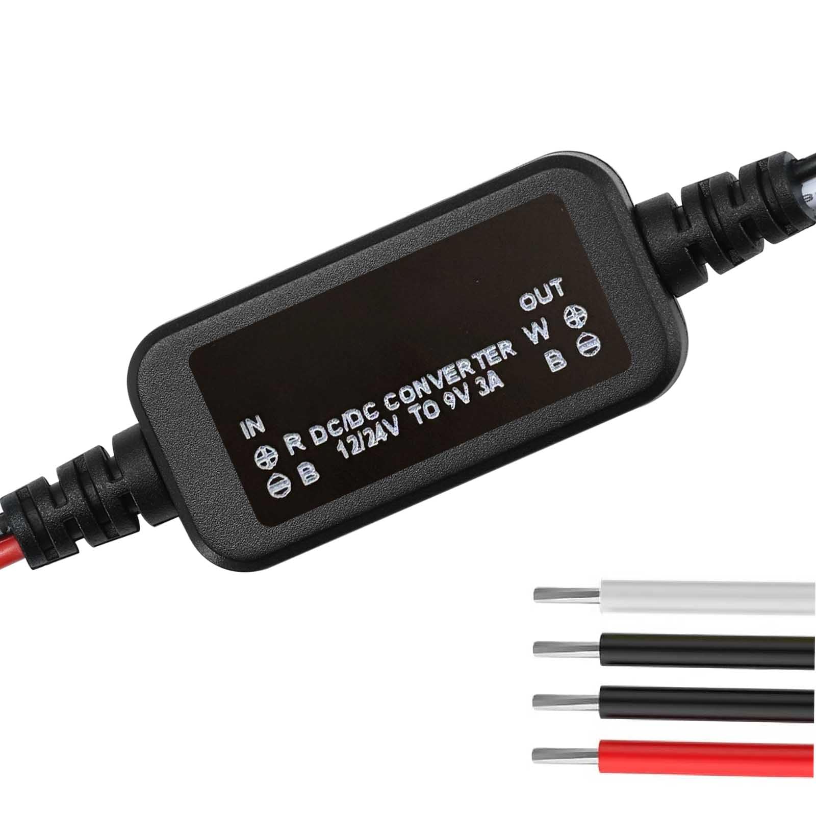 DC 12V/24Vを9V 3A 27Wに変換する電圧コンバーター、DC 8-30Vを9V 3Aに変換するステップダウンコンバーターモジュール、自動車用のトランスフォーマー、モーター、LEDなどに適しています