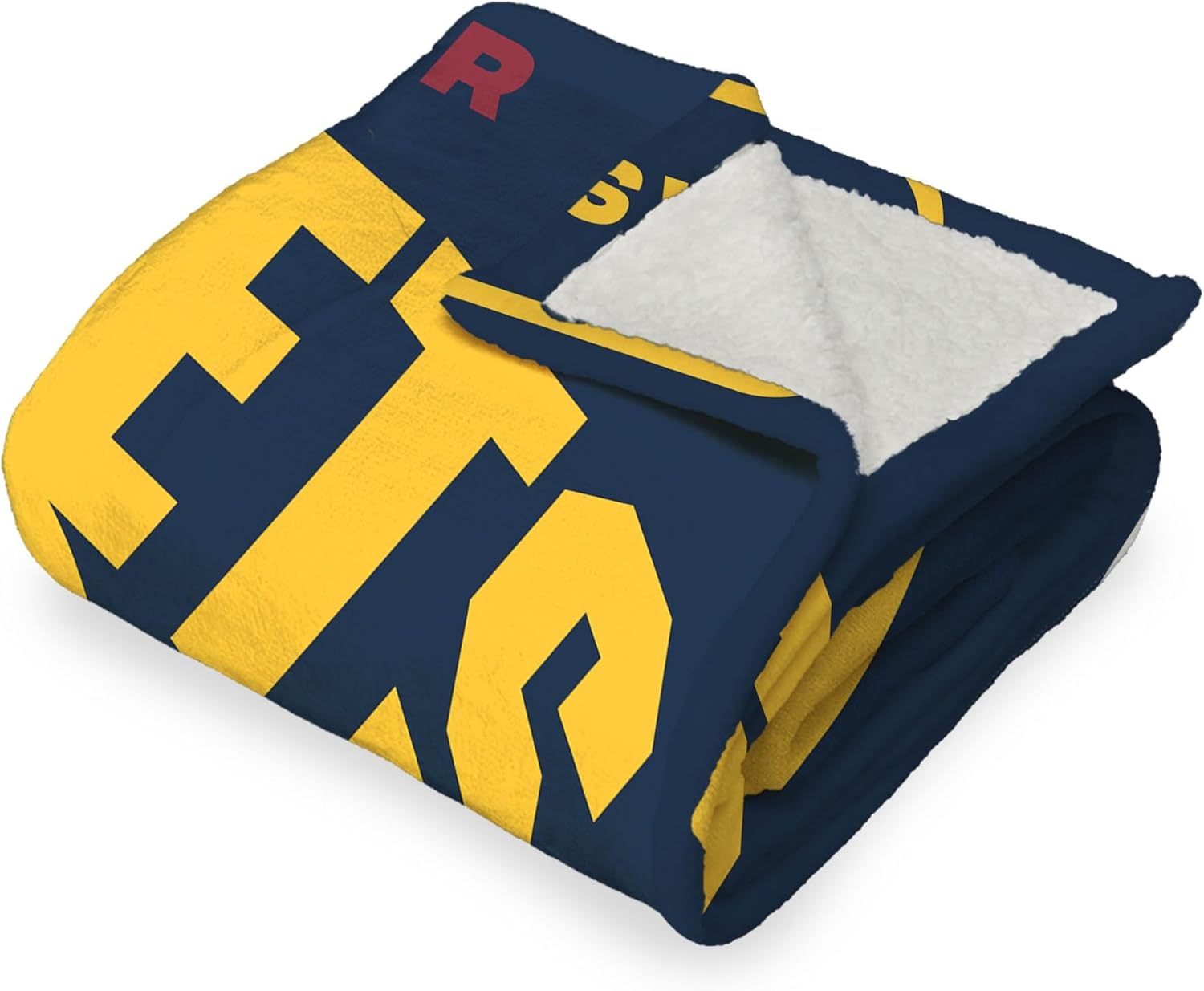 NORTHWEST NBA Denver Nuggets Silk Touch Sherpa Throw Blanket, 50" x 60", High Block