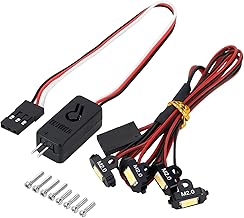 INJORA M2.0 Rock Lights Kit with Controller for TRX4M 1/18 RC Crawler(4LED White)