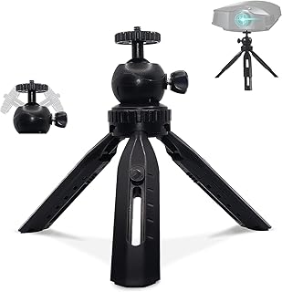 Extendable Mini Projector Stand Mount Compatible with Most Mini Projector 360° Rotation Projector Tripod Stand 90° Tilt Tripod Camera Holder with Maximum Load 6.6 lbs Adjustable Height Anti-Slip