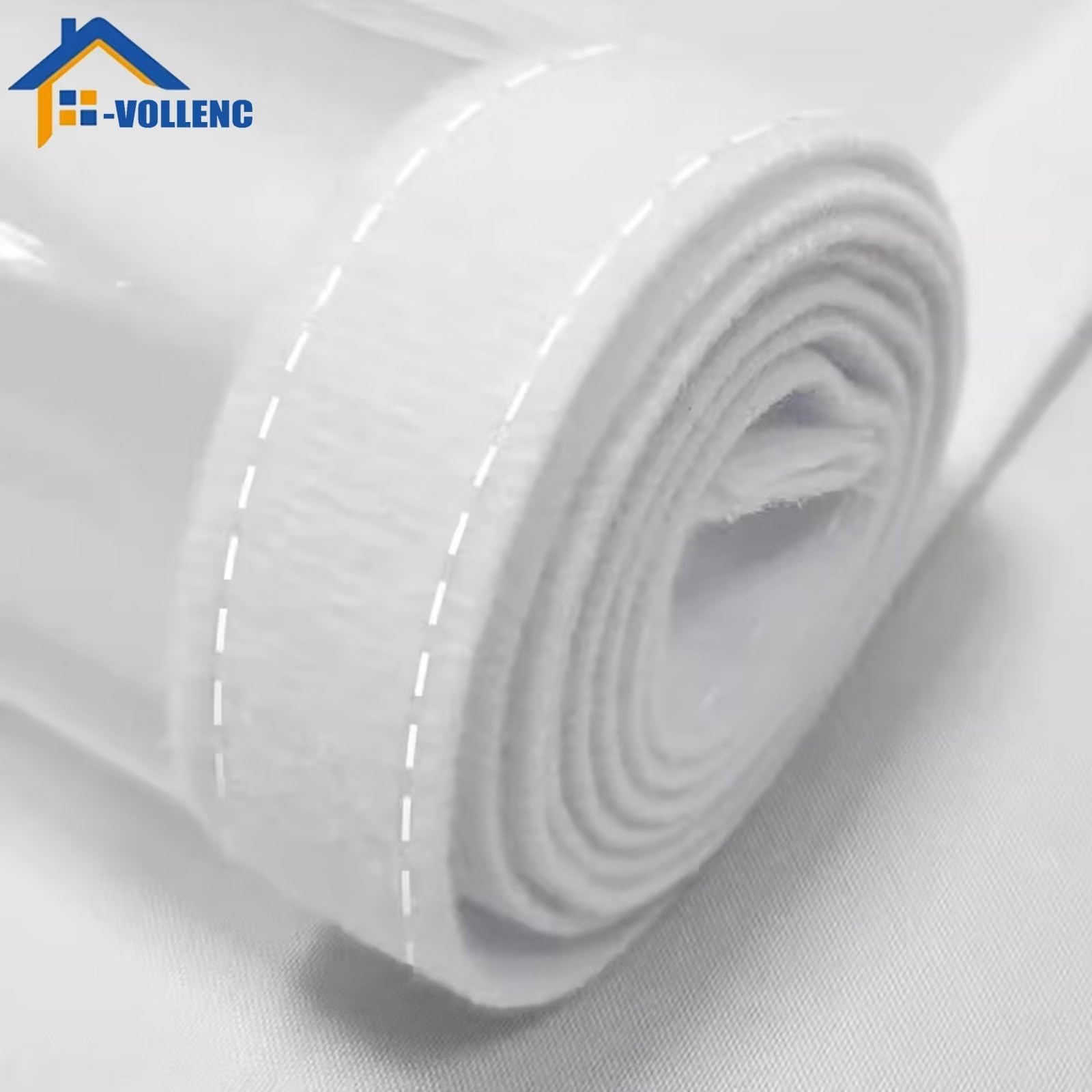 Kit de aislamiento para ventanas, plástico para ventanas, cubierta para ventanas para el invierno, Fácil instalación con cinta autoadhesiva de gancho y bucle de 135x195cm, Blanco