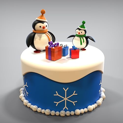 Miniatura 4 de Moldes de silicona de pingüinos grandes de lujo, decoración de pasteles familiares de pingüinos, molde de fondant, para cupcakes, magdalenas de